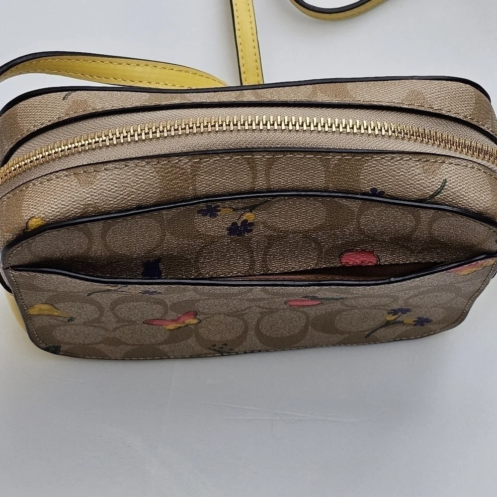 Coach Bag Mini Camera Bag In Signature Canvas With Dreamy Veggie Print